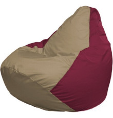 Кресло-мешок Flagman Груша Макси Г2.1-97 бордовый/бежевый темный