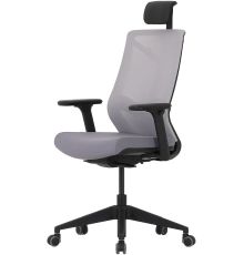 Офисное кресло Chair Meister Nature II 3D с подлокотниками слайдер черный/серый