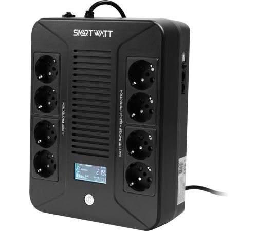 Источник бесперебойного питания SmartWatt UPS Safe Pro LCD 600