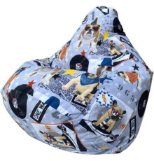 Кресло-мешок Flagman Груша Мега Г3.4-101 Бульдог А01