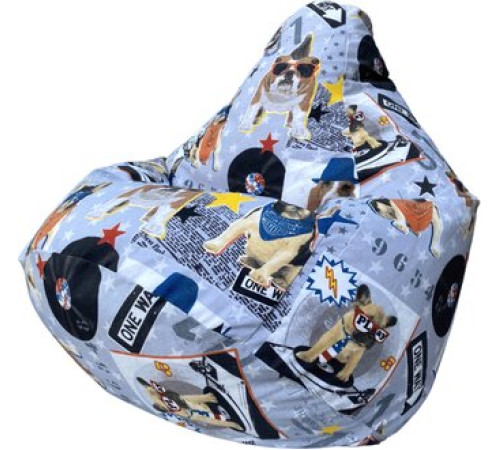 Кресло-мешок Flagman Груша Мега Г3.4-101 Бульдог А01