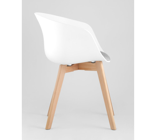 Стул с подлокотниками Stool Group Libra Soft белый