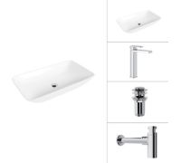 Умывальник Lauter 21886 + Cascade 21СК0655C + сифон 21635CH + дон.клапан 21190CH хром