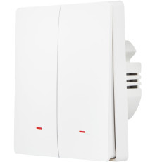 Выключатель Hommyn zigbee 2 клавиши SWZBNN02W без нейтрали