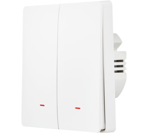 Выключатель Hommyn zigbee 2 клавиши SWZBNN02W без нейтрали