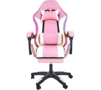 Игровое геймерское кресло Arvento Sharm розовый/белый