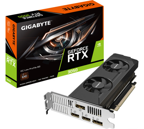 Видеокарта Gigabyte GeForce RTX 3050 OC Low Profile 6G GV-N3050OC-6GL