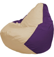 Кресло-мешок Flagman Груша Макси Г2.1-132 фиолетовый/бежевый