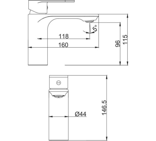 Смеситель Fashun A1085-7 черный