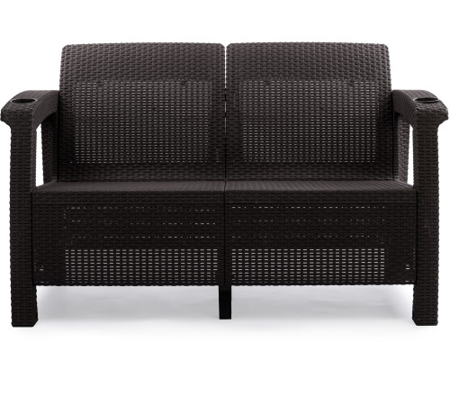 Садовый диван Альтернатива Ротанг-плюс М8837 мокко