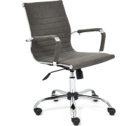 Кресло TetChair Urban-Low флок, серый