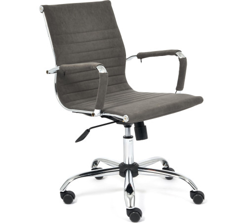 Кресло TetChair Urban-Low флок, серый