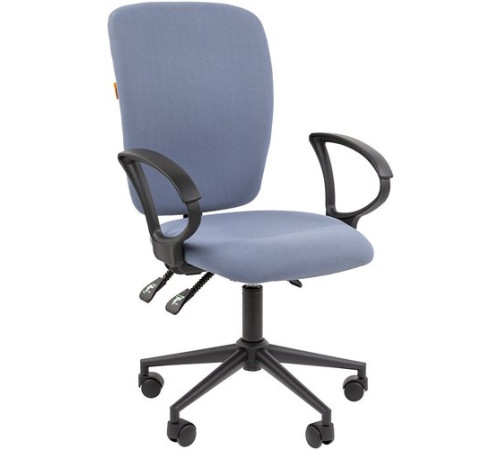 Офисное кресло CHAIRMAN 9801 Black Т02, голубой