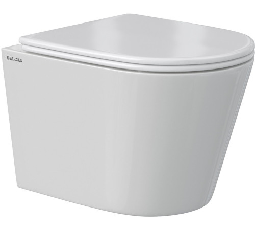 Унитаз подвесной Berges Wasserhaus Vita Rimless 043384 с сиденьем