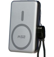 Внешний аккумулятор Roome MagCore W80 10000mAh Magnetic Wireless серый