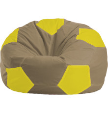 Кресло-мешок Flagman Мяч Стандарт М1.1-95 бежевый/желтый
