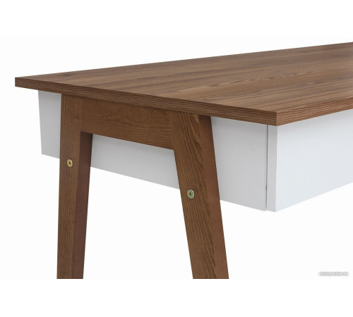 Стол Black Red White Heda BIU2S белый/лиственница сибирская золотая