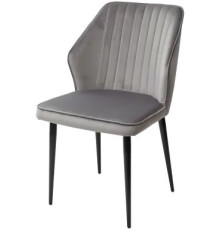 Стул M-City Seattle-V 461MC03826 светло-серый 26 велюр/черный