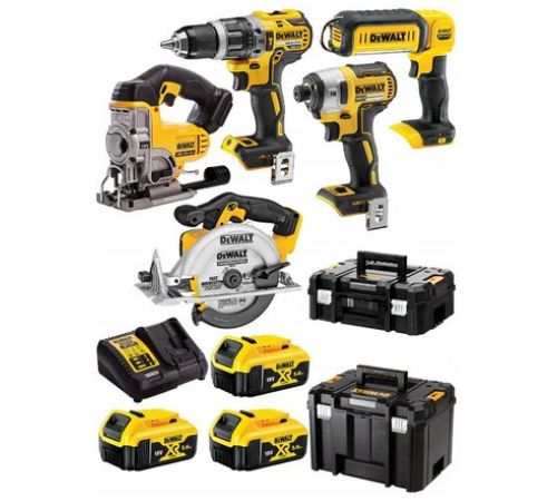 DeWalt DCK551P3T шуруповерт, винтоверт, лобзик, циркулярная пила, 3 АКБ, кейс