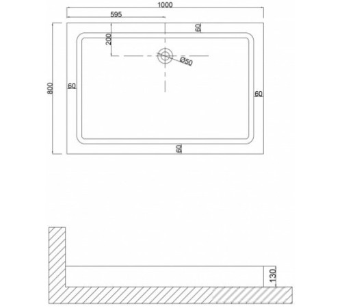 Душевой поддон Niagara NG-100-80Q