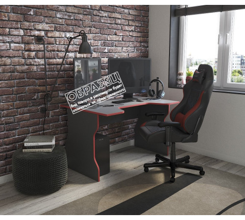 Геймерский стол Mebelain Вардиг К1 антрацит/серебристый