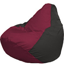 Кресло-мешок Flagman Груша Медиум XL Г1.1-299 бордовый/чёрный