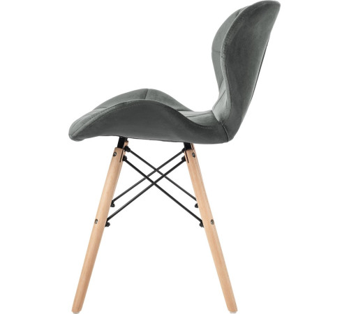 Стул Mio Tesoro Лацио темно-серый/дерево