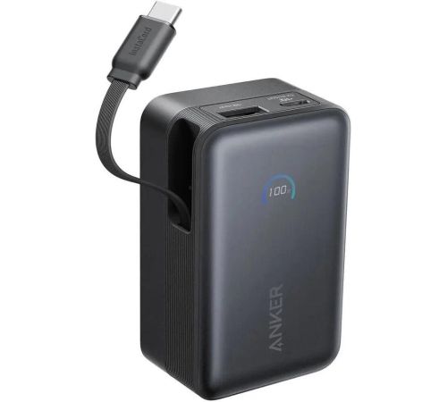 Внешний аккумулятор Anker Nano Power Bank Built-in USB-C A1638 45W 10000mAh черный