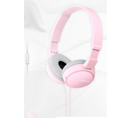 Наушники с микрофоном Sony MDR-ZX110AP розовый