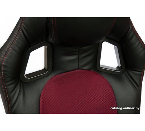 Игровое геймерское кресло TetChair Driver экокожа/ткань, черный/бордовый