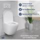 Унитаз подвесной Lauter Vortex 2110830+GROHE Rapid SL 38721001+37131000 с кнопкой овальная, хром