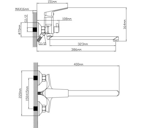 Смеситель AV Engineering AVWIN7-A165-122