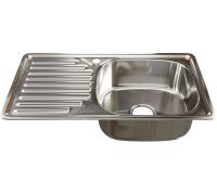 Кухонная мойка Mixline 535615 правая, полированная, 0.8 мм