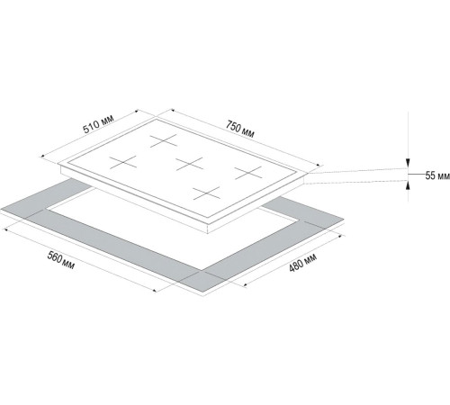 Варочная панель Korting HG 797 CTX