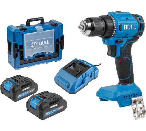 Дрель-шуруповерт Bull SR 1803 1329880 с 2-мя АКБ, кейс