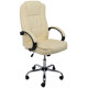 Офисное кресло AksHome Bill Eco кожзам, кремовый