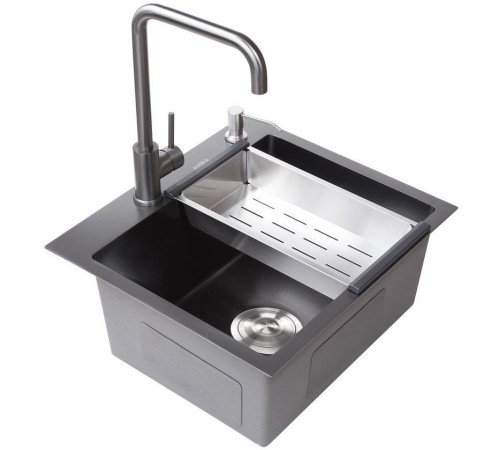 Кухонная мойка Avina HM5045 PVD графит