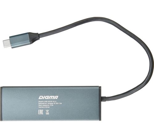 USB-хаб Digma HUB-3U3.0С-UC-G