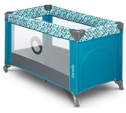 Игровой манеж Lionelo Stefi зеленый/бирюзовый