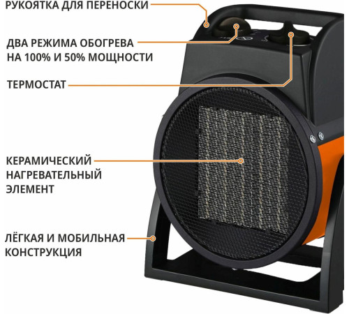 Электрическая тепловая пушка MaxPiler MEH-3001