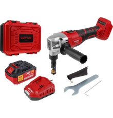 Высечные электрические ножницы Wortex CNB 1825 XLT SET 1318929 с 1-м АКБ, кейс