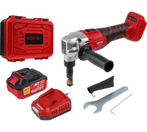 Высечные электрические ножницы Wortex CNB 1825 XLT SET 1318929 с 1-м АКБ, кейс