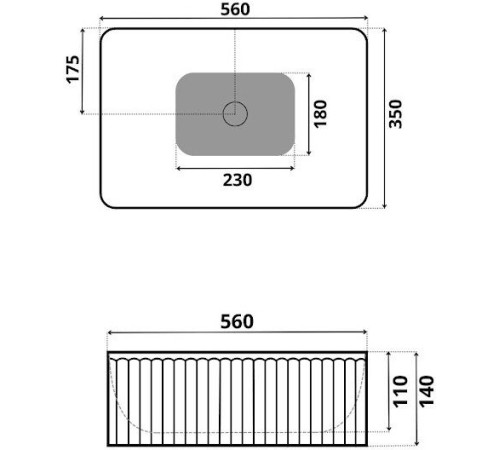 Умывальник Roxen Pablo Gold 570205