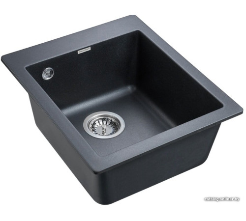 Кухонная мойка Paulmark Kante 40 PM104249-BLM черный/черный металлик