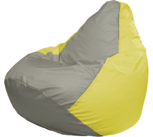Кресло-мешок Flagman Груша Макси Г2.1-338 желтый/серый