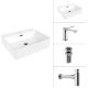Умывальник Lauter 21478 + Allure 21C618С + сифон 21635CH + донный клапан 21190CH хром