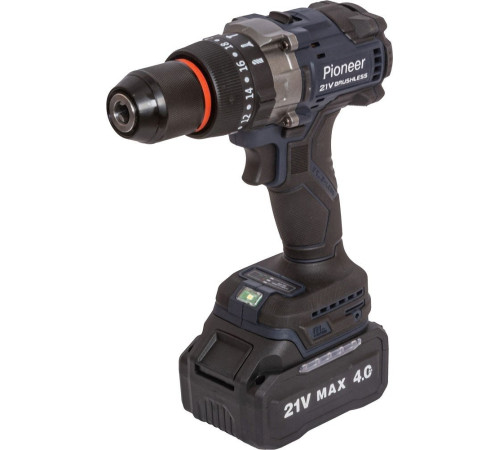 Ударная дрель-шуруповерт Pioneer Tools CID-E2002BL-01 с 2-мя АКБ, кейс