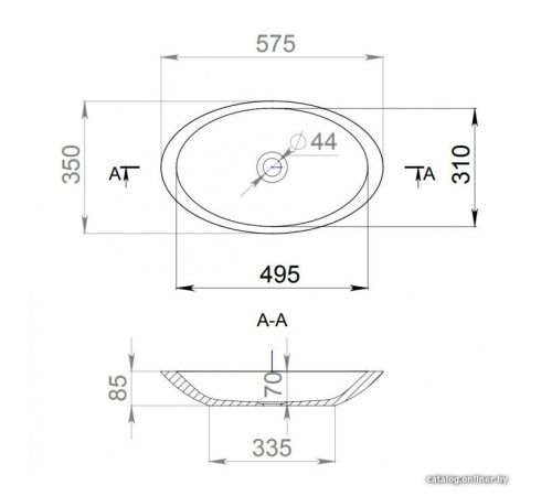 Умывальник Salini Callista 1101102G