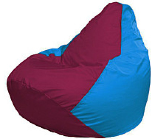 Кресло-мешок Flagman Груша Мини L Г0.1-310 бордовый/голубой