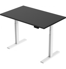 Стол Smartstol Slim 120x80x1.8 белый/черный